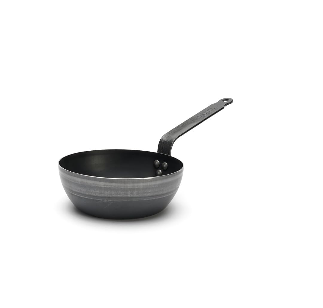 De Buyer Sauteuse Paysanne #Outdoor, 20 cm, tôle d'acier, antiadhésive, bleue