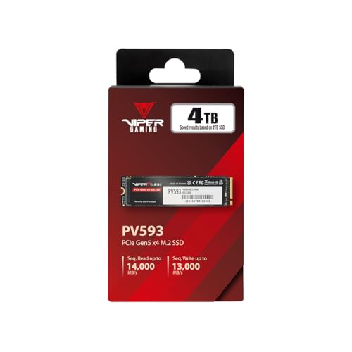 Patriot Memory PV593 4 Tb M.2 Pci Express 5.0 Nvme 3D Tlc Nand - 4