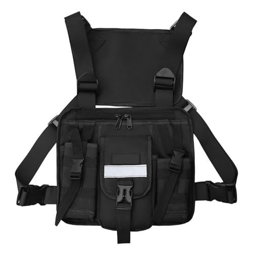 Equipos Tácticos para Pecho Bolsa Deportiva Fundas Multifuncionales Chaleco Arnés Práctico Acampar Bolsa Deportiva De Gran Capacidad Aire Libre Fundas Equipos Tácticos Arnés