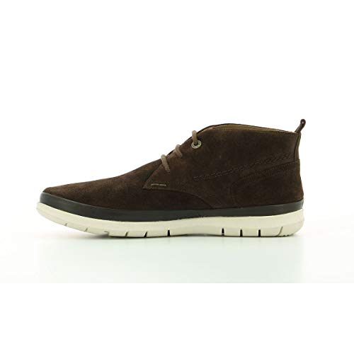 Bottillons Kickers Layton pour homme en cuir marron confortable