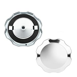 Wcawnlt 2 Bouchon d'essence bouchon reservoir essence Métal Argent, carburant pour générateur, trappe essence compatible réservoir 7 et 9 gallons, adapté groupes électrogènes