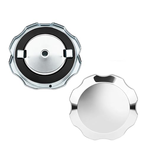 Wcawnlt 2 Bouchon d'essence bouchon reservoir essence Métal Argent, carburant pour générateur, trappe essence compatible réservoir 7 et 9 gallons, adapté groupes électrogènes