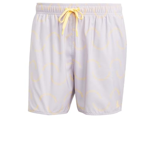 adidas Wave Logo CLX - Bañador para hombre, Silver Dawn/Spark, XXL