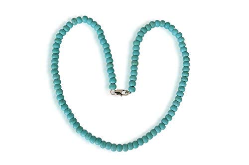 Preisvergleich Produktbild Vifaleno Türkis Kette, blau, rund, 8mm