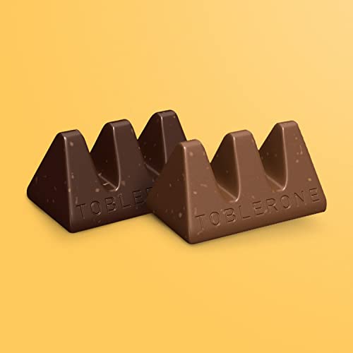 Toblerone Tiny Swiss Chocolate Candy Bars With Honey & Almond Nougat, Dark Chocolate, Milk Chocolate, 125 Ct Gift Bag #TOP2