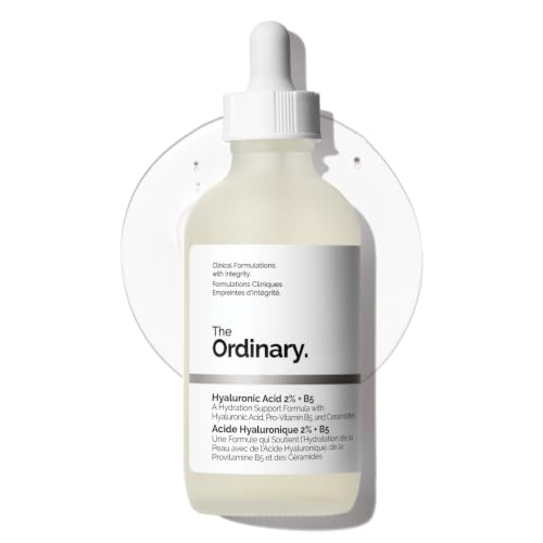 The Ordinary Hyaluronic Acid 2% + B5 (with Ceramides), Multi-Depth Hydration Serum for Plumper, Smoother Skin, 4.1 Fl Oz