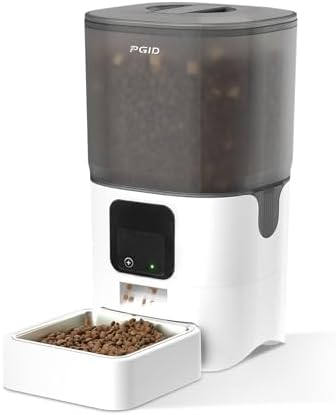 Automatic Cat Feeder 6L,Timed Cat Feeders for Dry Food, 2.4G WiFi...