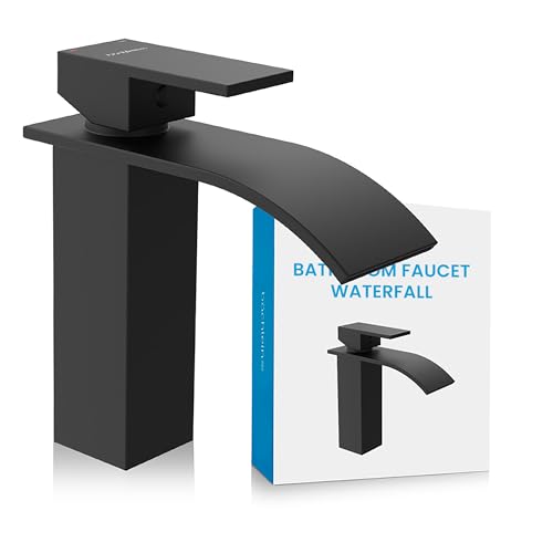 Bchlein Bathroom Tap in Waterfall Design, Single-Lever Mixer with ...