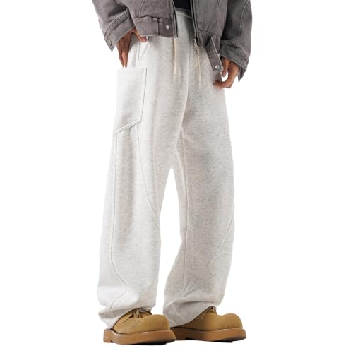 Fullneat Men’s Baggy Sweatpants Wide Leg Lounge Acid Wash Track