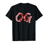 OG Shirt Original Gangster Compton Red Bandana-Print T-Shirt