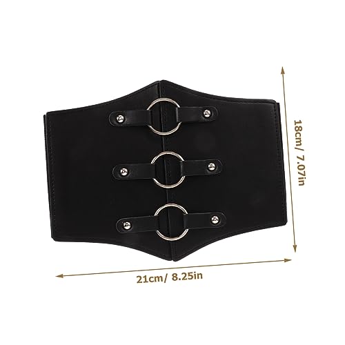 BESPORTBLE Elastic Wide Women Leather Corset Waist Belt Comfortable Renaissance Style Waistband for Dress and Shirt Fashion Accessory to Enhance Curves and Support Bust2