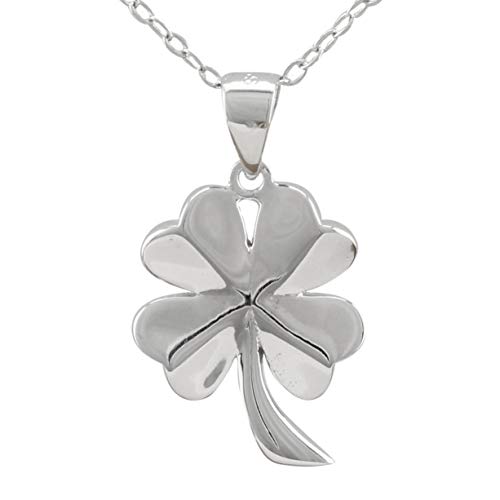Serebra Jewelry Pendentif trèfle porte-bonheur en argent sterling 925 brillant Cover