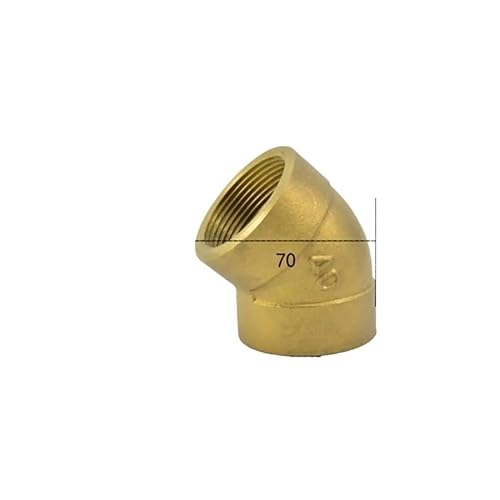1-1/2" BSPP Euqal Female Brass 45 Degree Elbow Pipe Fitting Coupler Connector Water Gas Oil