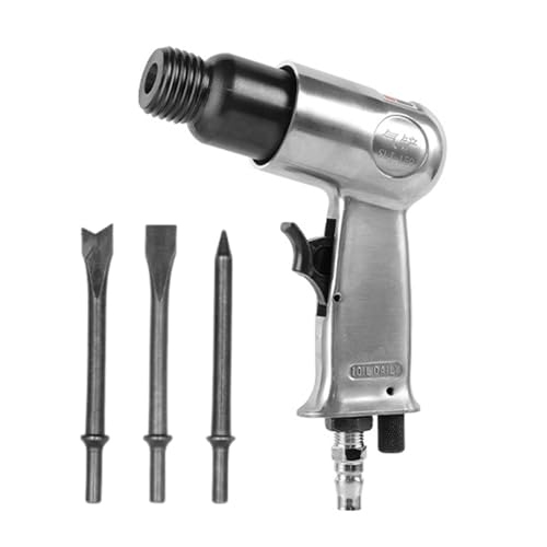 Juego de cincel para martillo neumático, herramientas neumáticas | Herramienta de martillo neumático recto mango industrial multiusos - Pala de aire compacta, mango poderoso -Cincel recto para mujeres