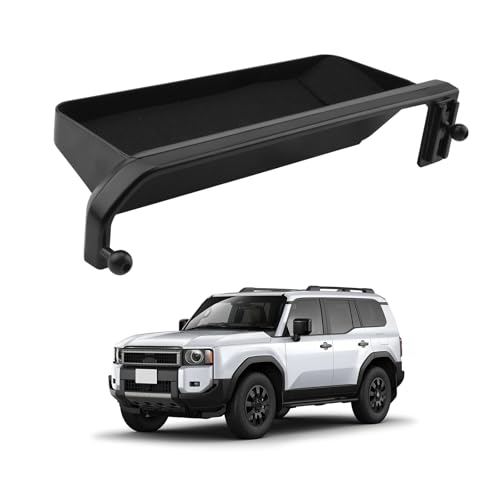 LUWU ランクル250専用 スマホホルダーベース単品 【お好みなスマホホルダーと組み合わせて・運転席と助手席の両方で使用可能・小物収納トレー付き】 車載ホルダー 携帯ホルダー スマホスタンド ランドクルーザー250 アクセサリー ランクル カスタムパーツ