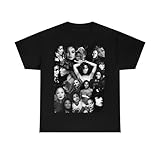 Janet Jackson Shirts Mens T Shirt Basic Round Necks Short-Sleeve T Shirts Black L