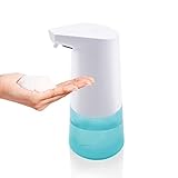Qidoe Foaming Soap Dispenser Touchless, Electric Automatic Foam Hand Sanitizer Dispenser IPX4 Waterproof with Infrared Motion Sensor, by Battery Powered for Bathroom Kitchen Office School Hotel etc.