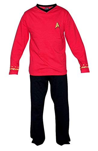 Star Trek Adult Scotty Officer Uniform Red Pajama Set Small