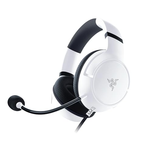Razer Kaira X - Casque Gaming Filaire pour Xbox Series X|S (Haut-parleurs TriForce de 50mm, Microphone Cardioïde HyperClear, Commandes intégrées, Compatibilité Multiplateforme) Blanc