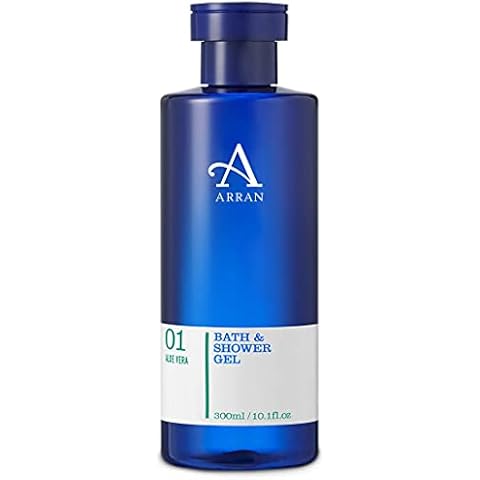 Arran Sense of Scotland Aloe Vera Bath & Shower Gel (300ml/10.1floz) Nourishing, Refreshing and Uplifting with Aloe Vera Plant Essential Oils, Unisex Cover