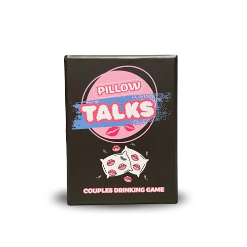 Pillow Talks Couple Game Couples Drinking Game for Date Night Fun Card Game for Couples Romantic & Fun Gift for Valentines Day Birthdays & Special Occasions (111 Cards)