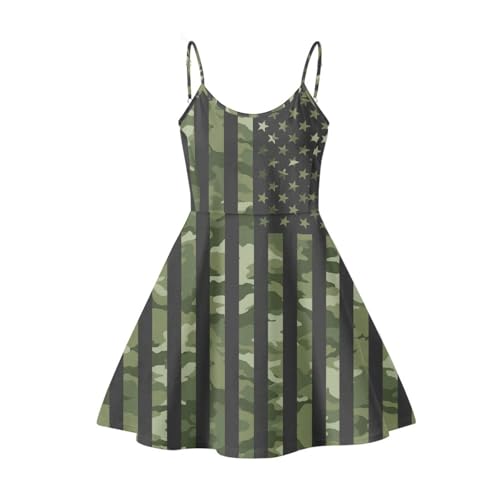 Image of Spaghetti Strap Midi Satin Dresses Summer Sleeveless Sundree Women Girl Beach Party Swing Dress