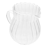 Pichet à eau en verre : ce gobelet à lait est facile à nettoyer, il suffit d'utiliser de l'eau pour laver, récipient à sauce réutilisable