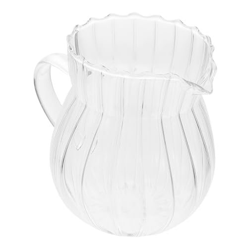 GLEAVI Pichet à Lait En Verre Petite Capacité 200 Ml Surface Lisse Anti-fuite Pour Maison Café Et Restaurant Usage Quotidien