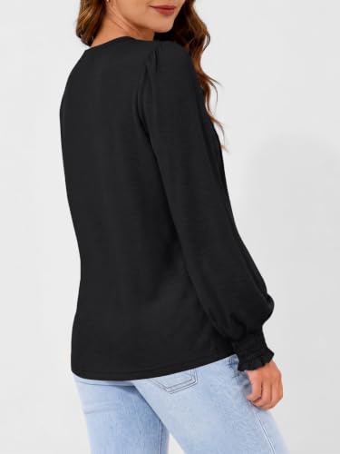 Image of AUTOMET Womens Long Sleeve Shirts Fall Blouses Tops Business Casual Outfits