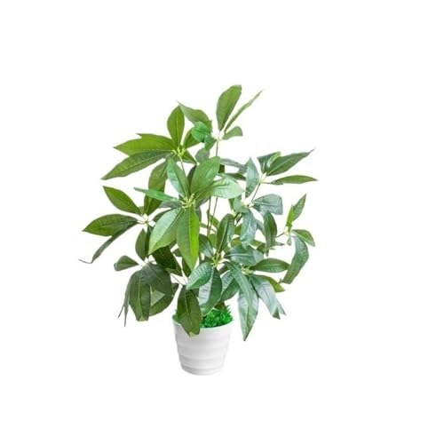 Krukväxter Gröna blad krukväxt med kruka konstgjord simuleringsväxt inomhusdekoration Lämplig for vardagsrum, kontor Bonsai