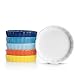 Sweese 505.002 Porcelain Ramekins Round Shape - 5 Ounce for Creme Brulee - Set of 6, Hot Assorted Colors