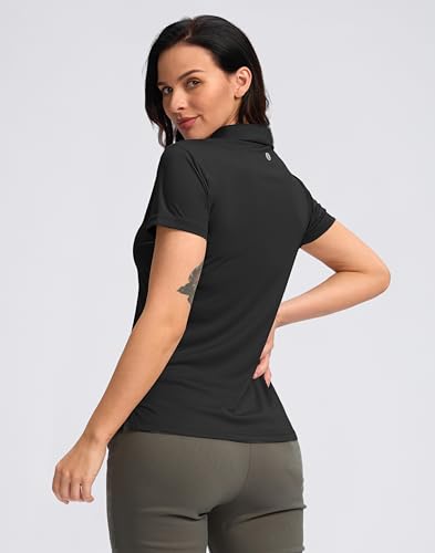 Santiny Women'S Golf Shirt Collared V-Neck Casual Work Tennis Tops Upf50+ Collared Polo Shirts For Women  thumb #2