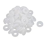 uxcell 50pcs 19mm 12mm OD 7mm High Silicone O Ring Seal Gaskets White for Water Heater