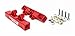 Torque Solution V2 Top Feed Fuel Rails Red Fits WRX 02-14/STI 07-20/LGT 08-12
