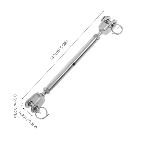 Pack de 2 Tensores Cerrados para Cable con extremos Quijada de Acero Inoxidable 304 miniatura 2
