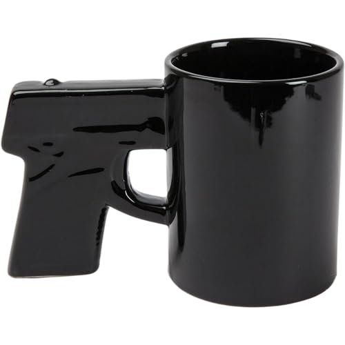 Taza de cerámica con diseño de pistola 414 ml miniatura 1