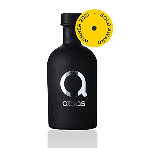 Atsas Extra Virgin Organic Olive Oil - Rich in Polyphenols - Cyprus Cold Pressed Evoo - Multiple Health Award Winner -2021 New Harvest -250ml
