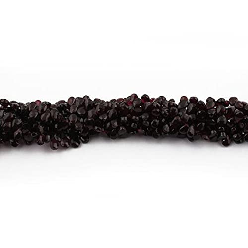 Garnet Faceted Briolettes perles de grenade 6x5mm pour création LKBEADS SB3393