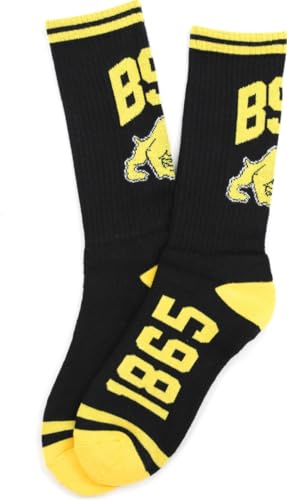Big Boy Bowie State Bulldogs S5 Mens Athletic Socks [Black] - ID#63942