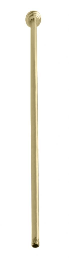 Westbrass 1/2 "IPS x 36" Flanşlı Tavana Monte Duş Kolu, Parlak Pirinç, D3636A-01