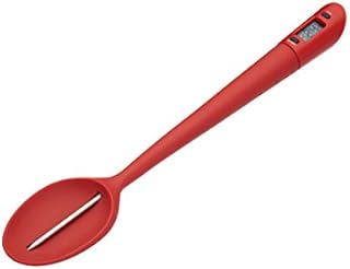 KitchenCraft Sugar / Jam Thermometer Spoon, Silicone, Red, 32 cm