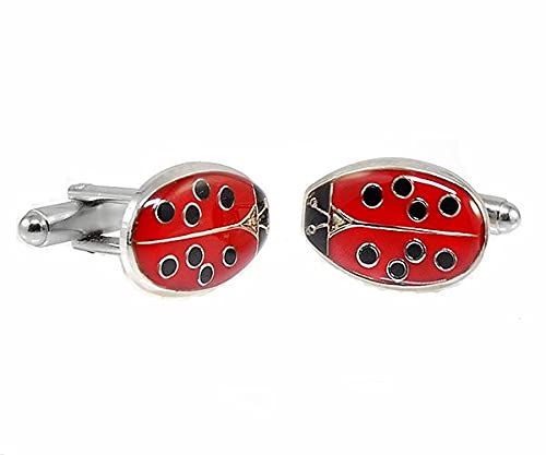 Gemelli camicia coccinella portafortuna - Made in Italy - Lady Bug Cufflinks