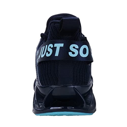 UMYOGO Mens Athletic Walking Shoes Casual Best Slip Running Sneakers Outdoor Sport Shoes Dark Blue - Thumbnail 3