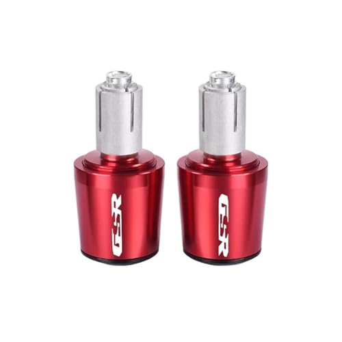 Embouts de guidon 22mm pour Suzuki GSR 750 600 contrepoids moto rouge