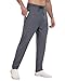 3 Pack Mens Athletic Sweatpants with Zipper Pockets,Workout Gym Joggers Pants for Men Running Jogging Pants-BlackDark GrayNavy-L