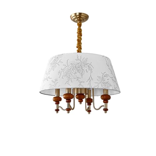 Lustre médiéval pour salon et chambre : luminaire rétro LED 50 cm