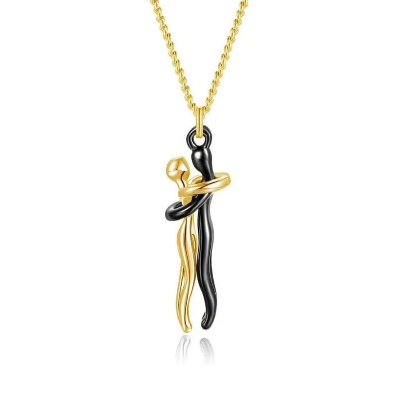 Collier couple dansant romantique, le symbole d'un amour éternel