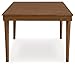 Signature Design by Ashley Lyncott Mid-Century Dining Extension Table with Removable Center Leaf, Dark Brown