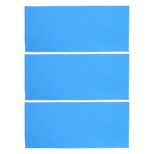 PHENOFICE 3 Piezas Protector Azul de Antideslizante Piscina para Escaleras al de PVC Resistente Agua y Fácil Mantenimiento para Piscinas Privadas y Públicas
