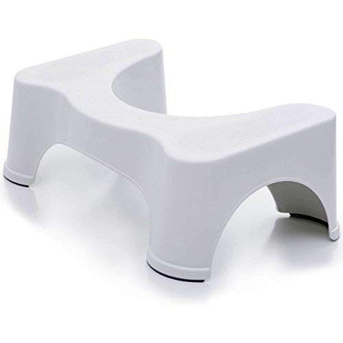 Dr's Advise Perfect Posture Plastic Squat Potty Step Stool for Western Toilet Scientific Angle, Anti-Slip, Anti-Constipation